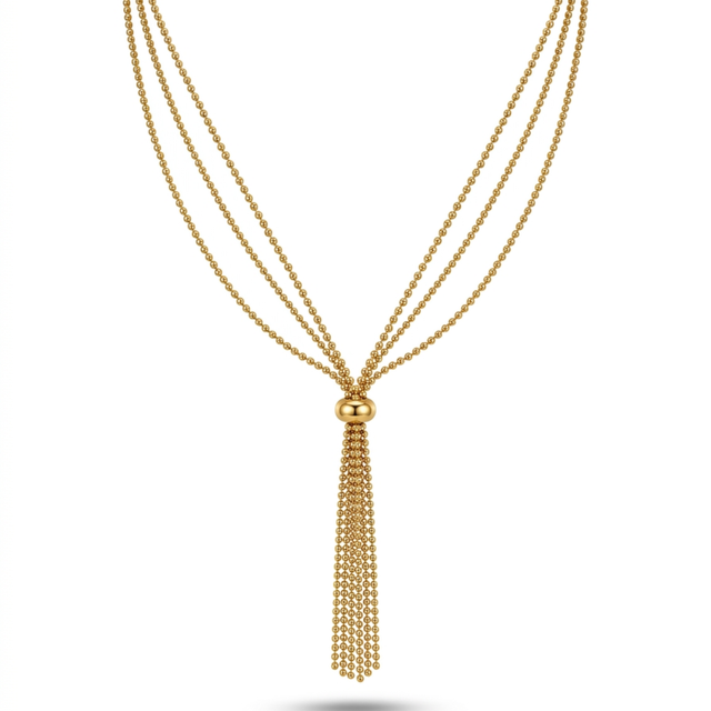 Essence Perlée Minimal Lariat Necklace