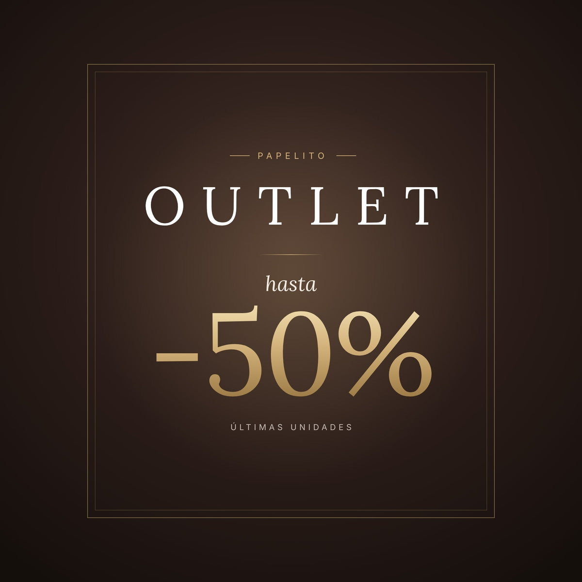 Outlet Papelito · hasta -50%