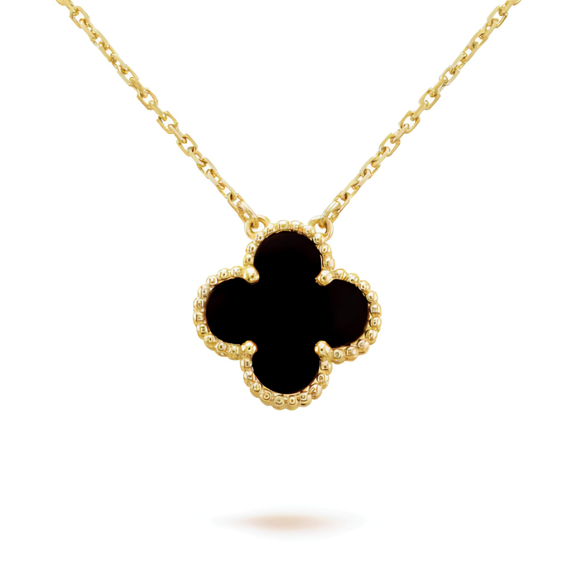 Collar Flora Negro de Acero Inoxidable – Diseño Exclusivo