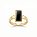 Bague Noir Énigmatique