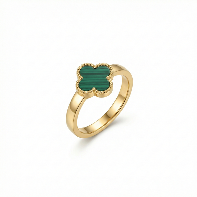Emerald Allure Amulet Ring