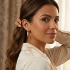 Multi-tone Gradient Finish Hoop Earrings 100% Steel