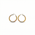 Multi-tone Gradient Finish Hoop Earrings 100% Steel