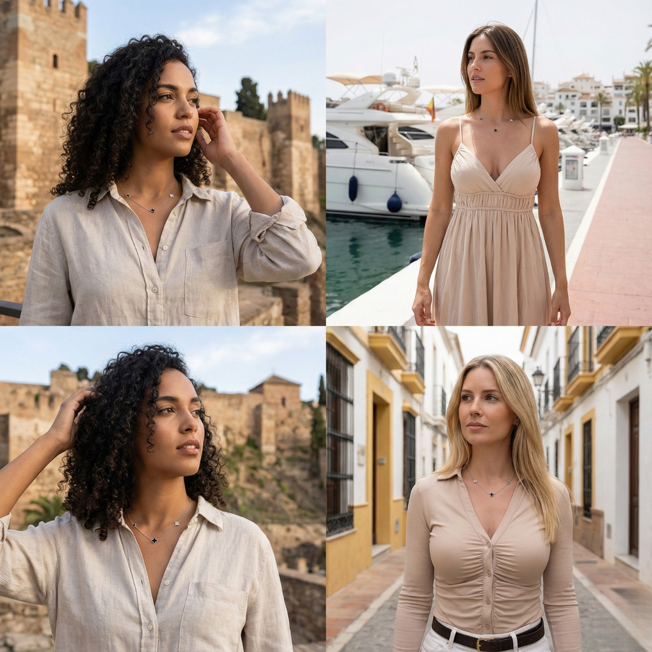 Collier 100 % acier inoxydable avec pendentif cœur bleu et zircone