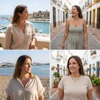 Collier en malachite verte et trèfle, 100 % acier plaqué or 18 carats