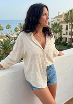 Ankh and Eye of Horus Necklace with Diamonds - 100% Steel Plated in 18K Gold