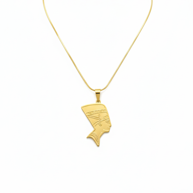 'Luminous Nefertiti' Necklace with a Sublime Profile