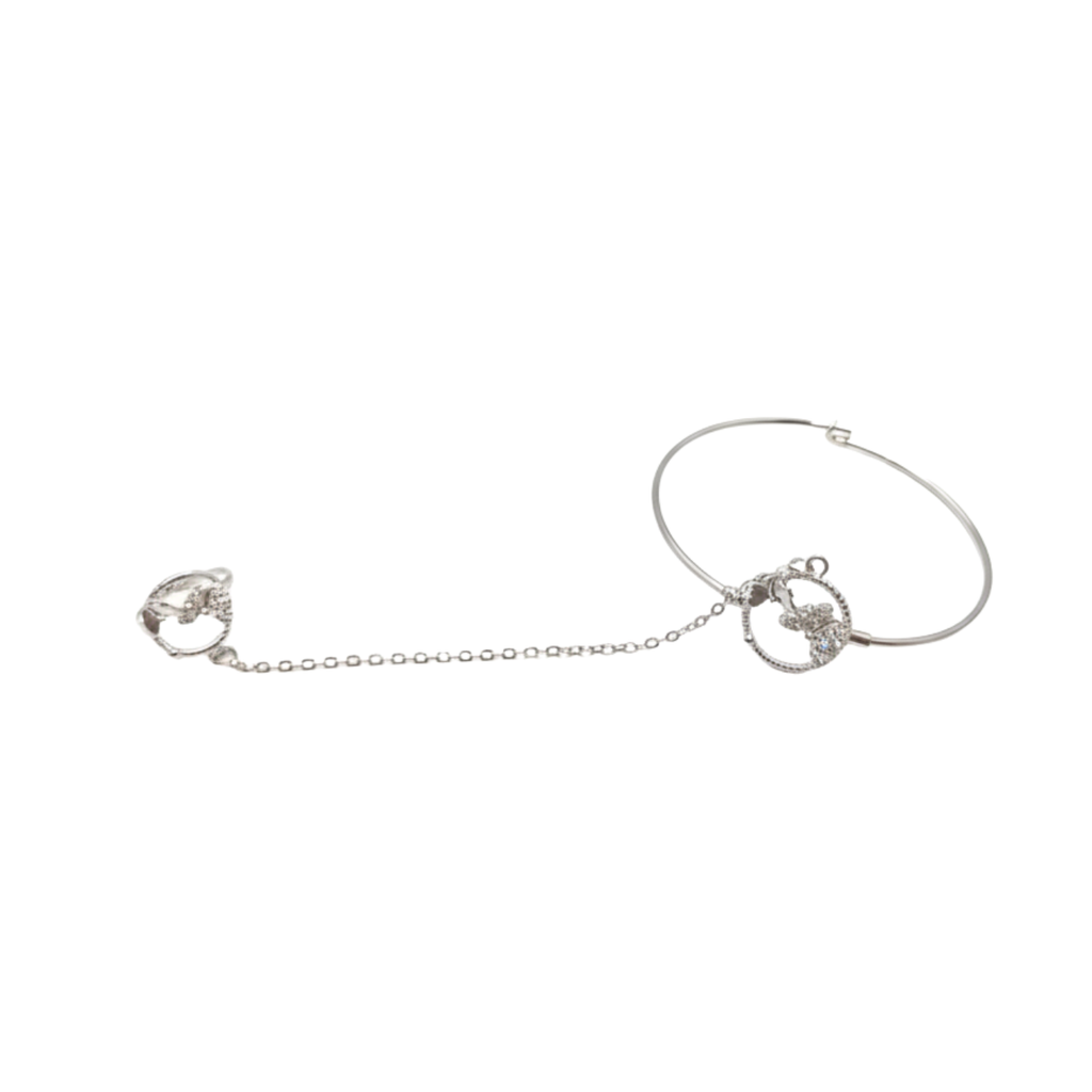 Conjunto Infantil de Collar y Pendientes Mariposas 100% Acero Inoxidable