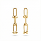 Gold Safety Pin Earrings – 100% Stainless Steel