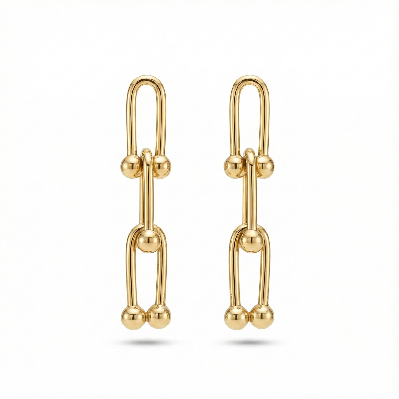 Gold Safety Pin Earrings – 100% Stainless Steel