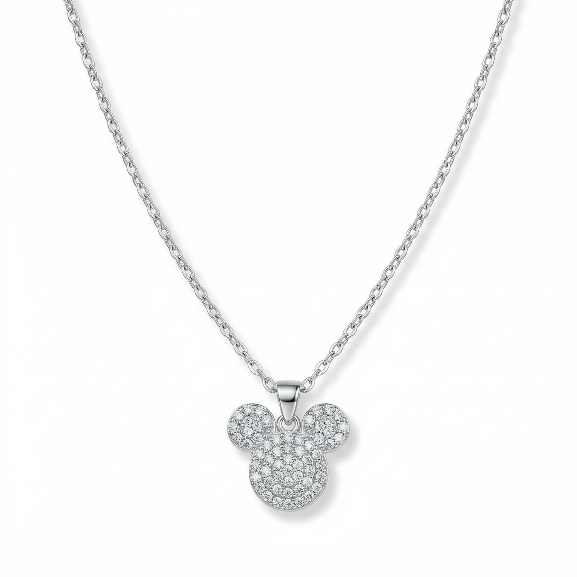 Collier Silhouette Éclat - Icône de Brillance et d'Argent