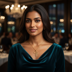 Collar con Colgante de Mapa de África y Anj (Cruz Egipcia) 100% Acero Bañado en Oro 18K