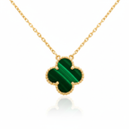 Collier en acier inoxydable Green Flora – Design exclusif