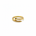Bague Spirale Dorée