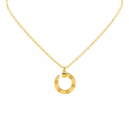 Circle Jewelry Set with Engraved Details 100% 18K Gold Plated Steel