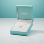 Collar con Colgante de Doble Letra Entrelazada 100% Acero Bañado en Oro 18K