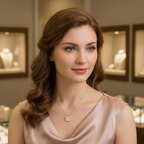 Collier pendentif trèfle à quatre feuilles orné de strass étincelants et plaqué or 18 carats