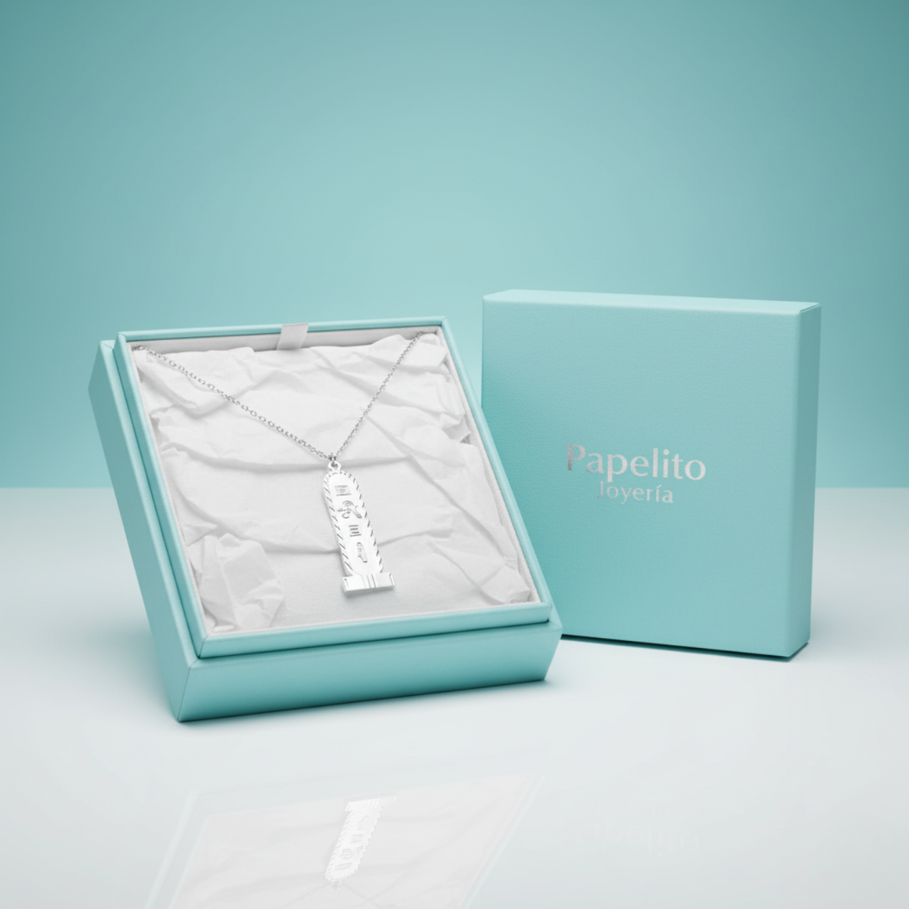 Collar de Cartucho Egipcio con Símbolos Grabados 100% Acero