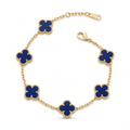 Bracelet Flora Blue en acier inoxydable – Design exclusif