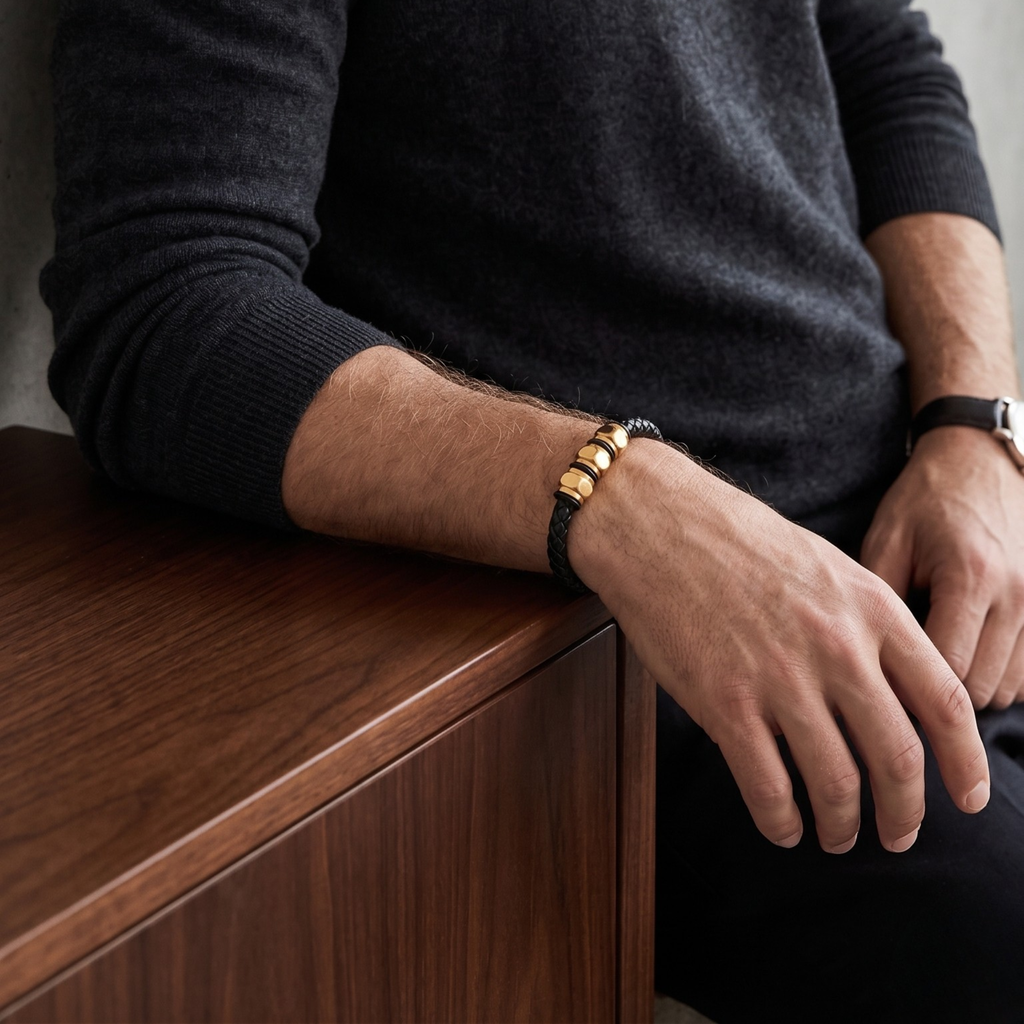Bracelet Tressé L'Audace avec Détails Audacieux