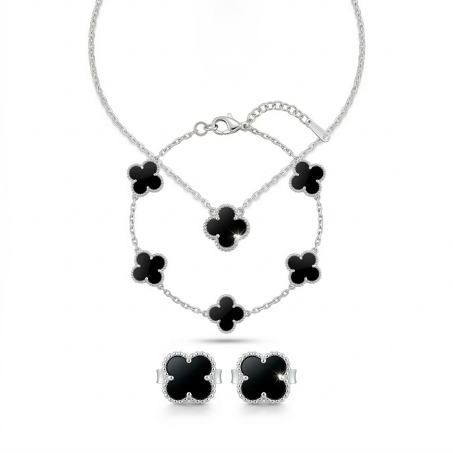 Noir Argenté Clover Set