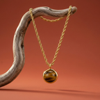 Collier œil de tigre - Force naturelle et aura dorée