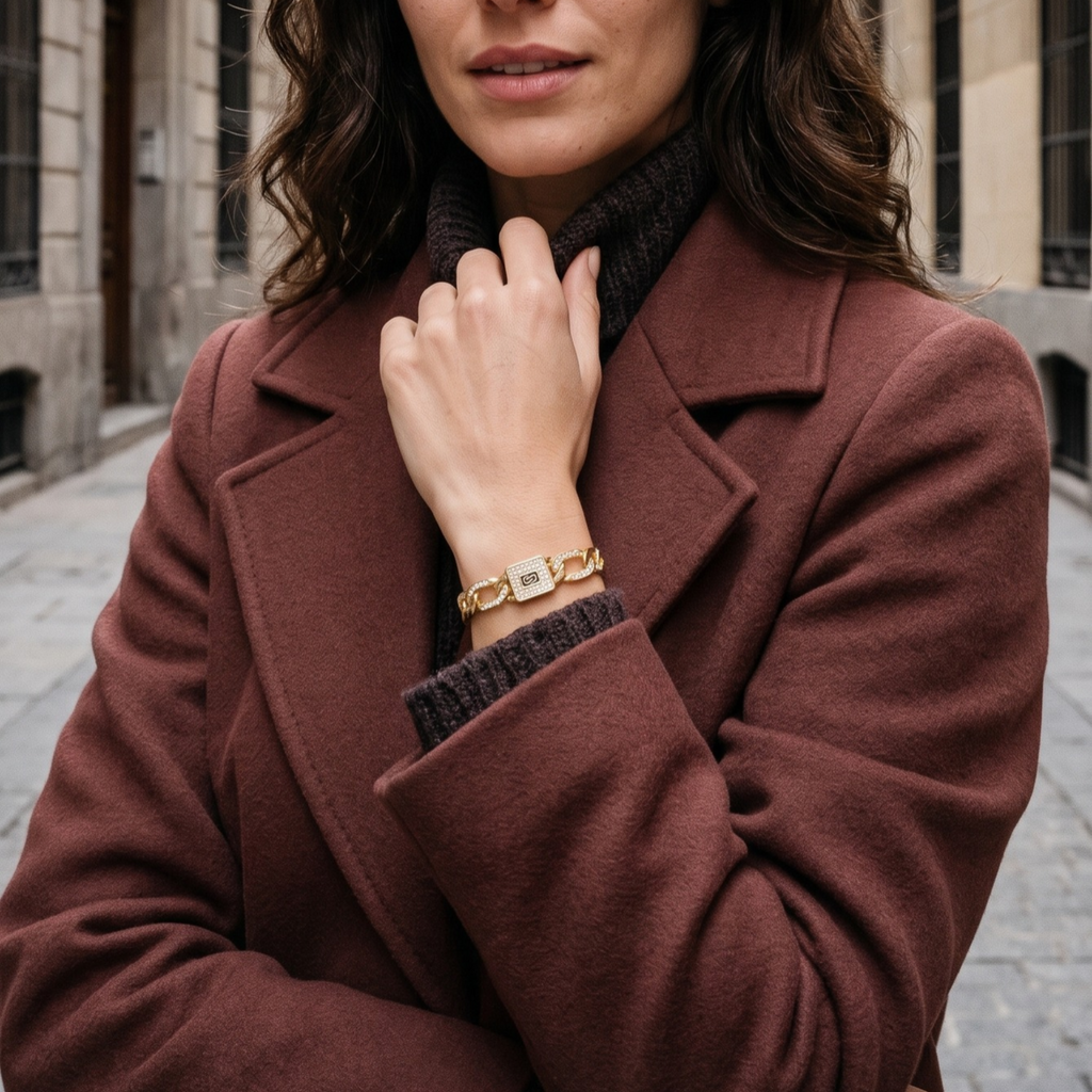 Brazalete S-Emblème Scintillant Couture