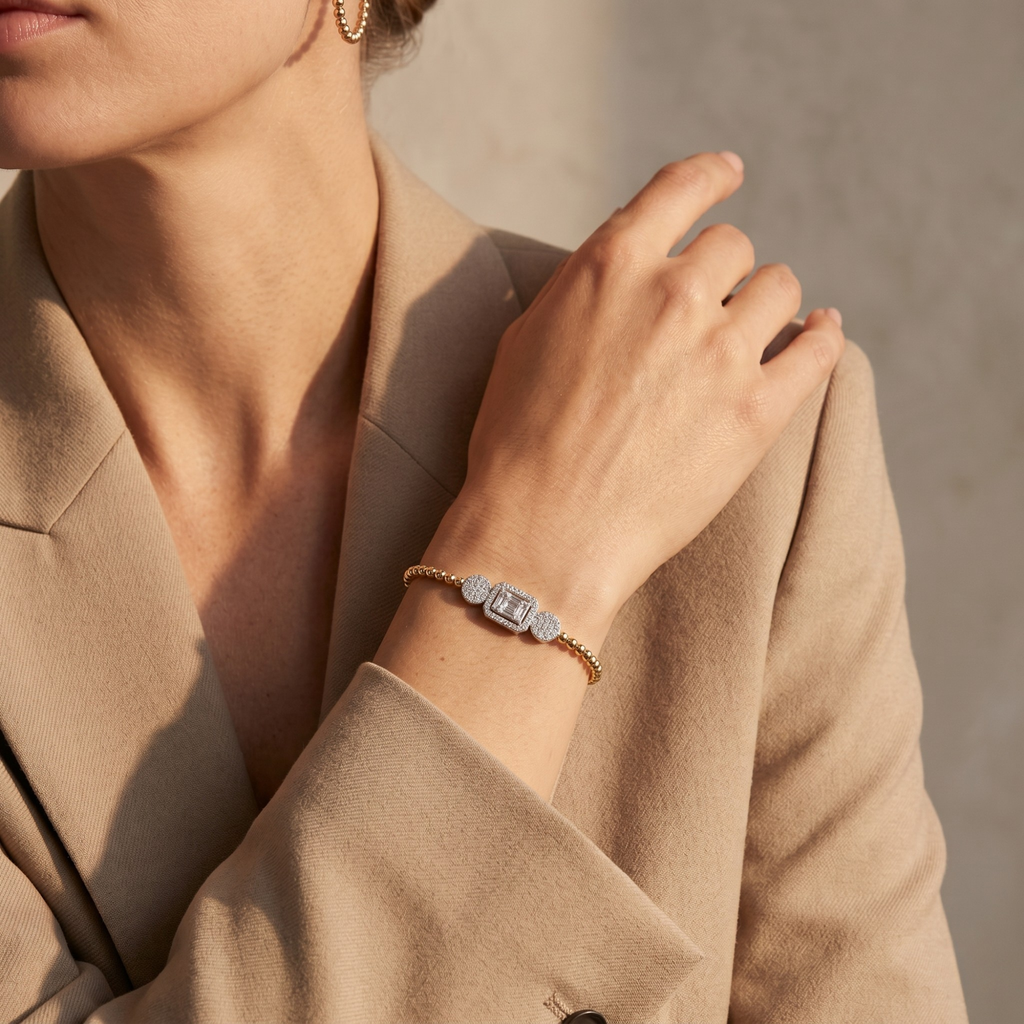 Bracelet Sphère & Diamant