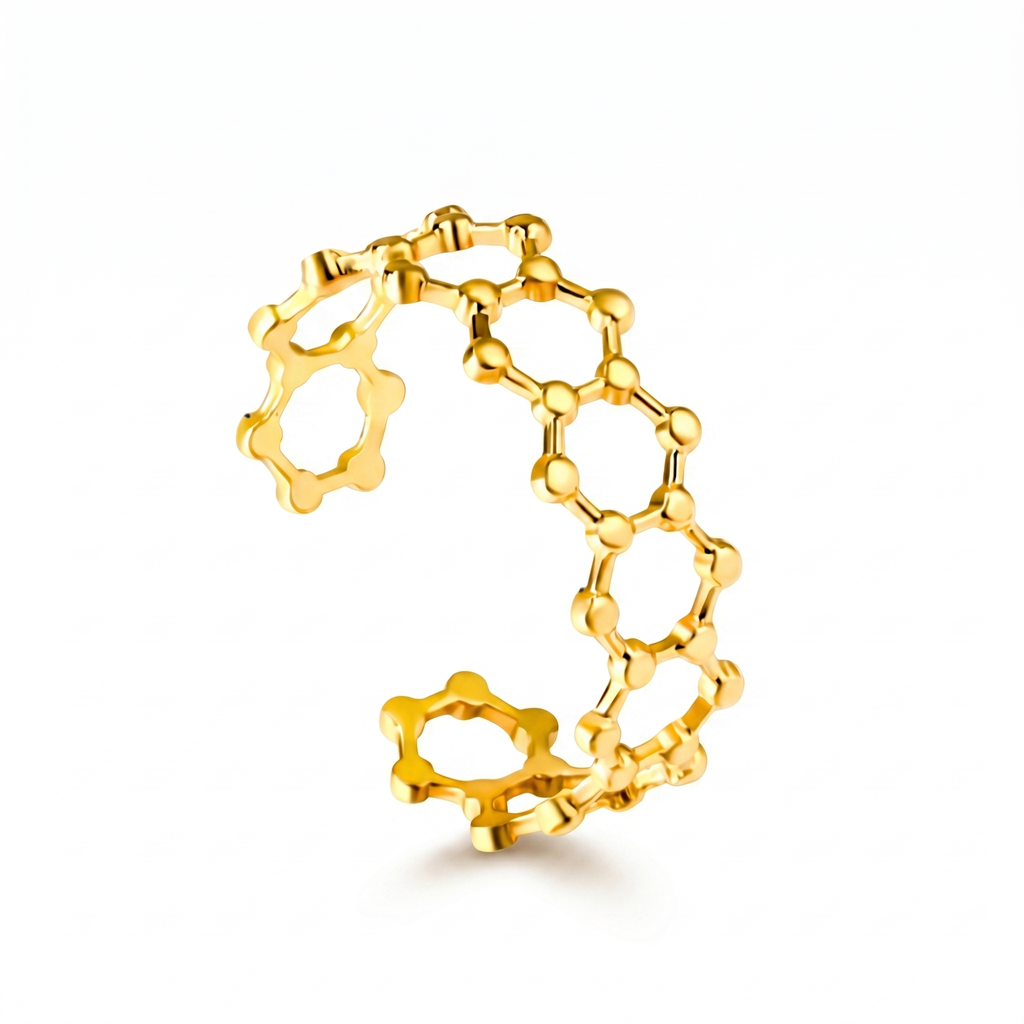 Bague Structure Éclatante
