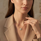 Collier L’Éclat Géométrique Baguette Pavé