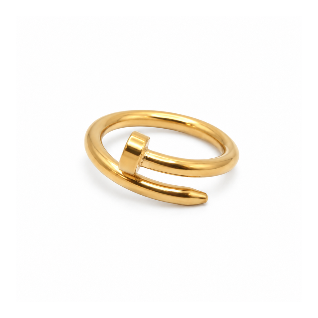 Bague Spirale Dorée