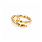 Bague Spirale Dorée