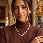 Collar Dúo Cœur Éternel & Riviere de Perlas