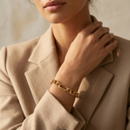 Bracelet L'Éclat Entrelacé Maillons Audacieux