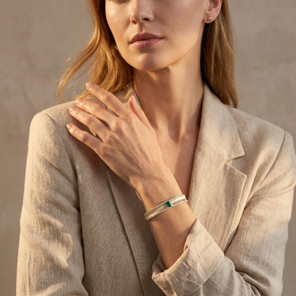 Bracelet Émeraude Royale