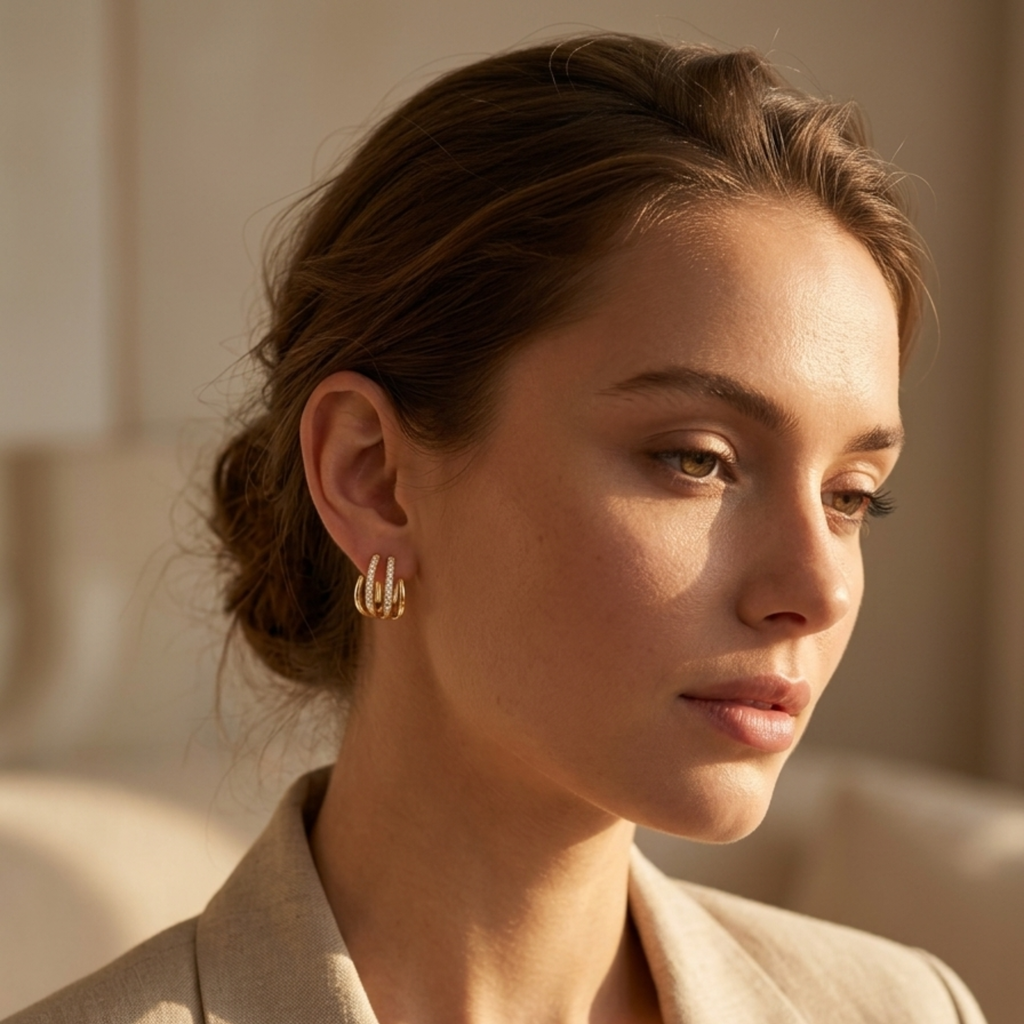 Boucles d'oreilles Silhouette Arc Bold Radiance