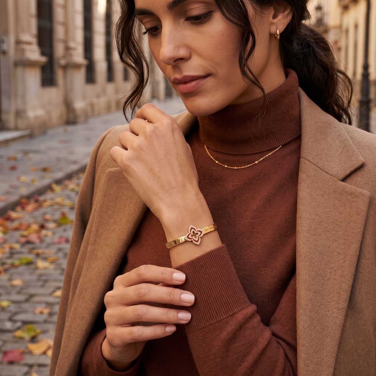 Brazalete Pétale Rouge Éternel