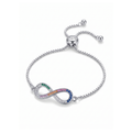 Pulsera Infini Arc-en-Ciel en Pavé Multicolor