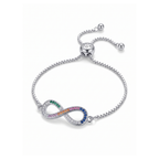 Pulsera Infini Arc-en-Ciel en Pavé Multicolor