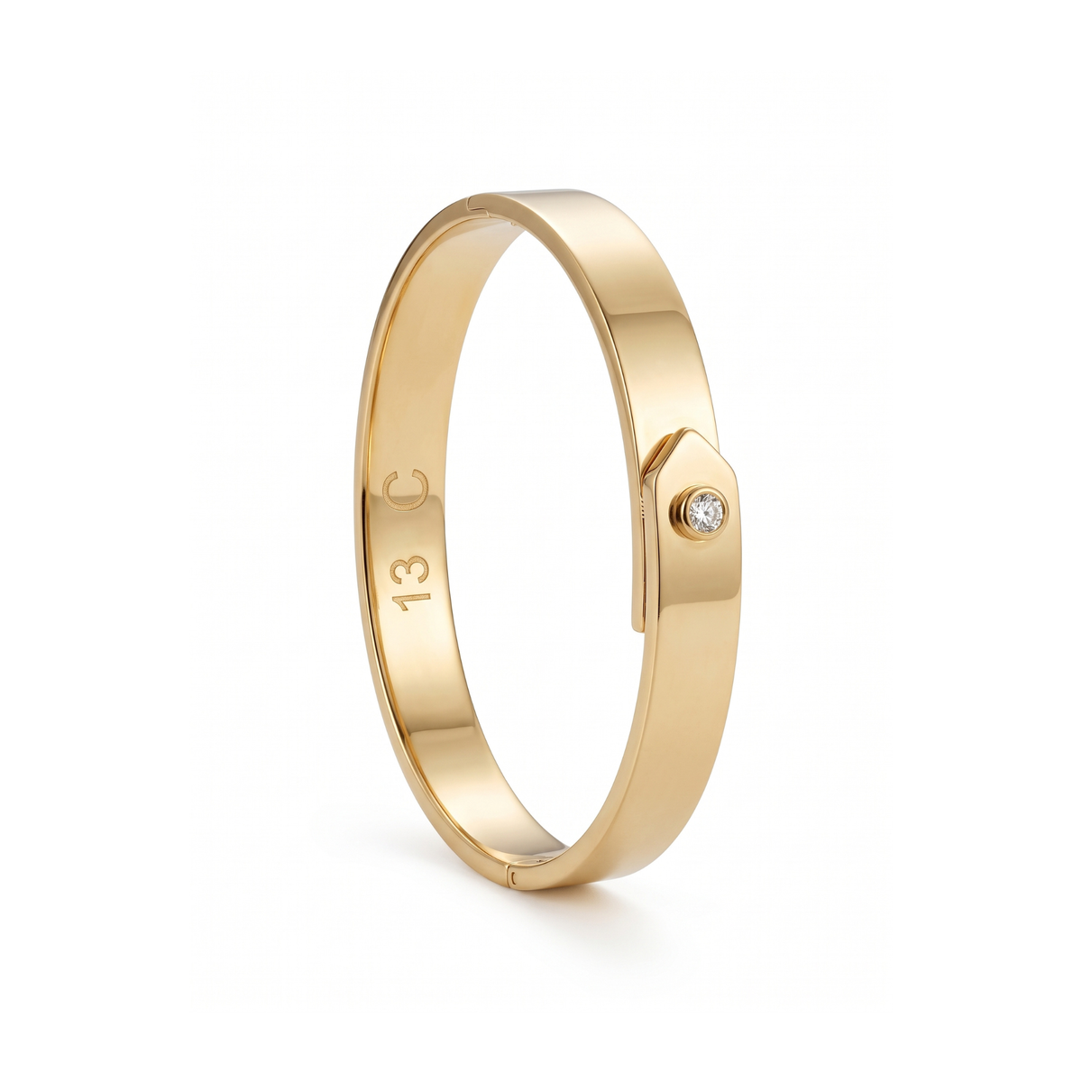 Bracelet Jonc L'Attache Solitaire