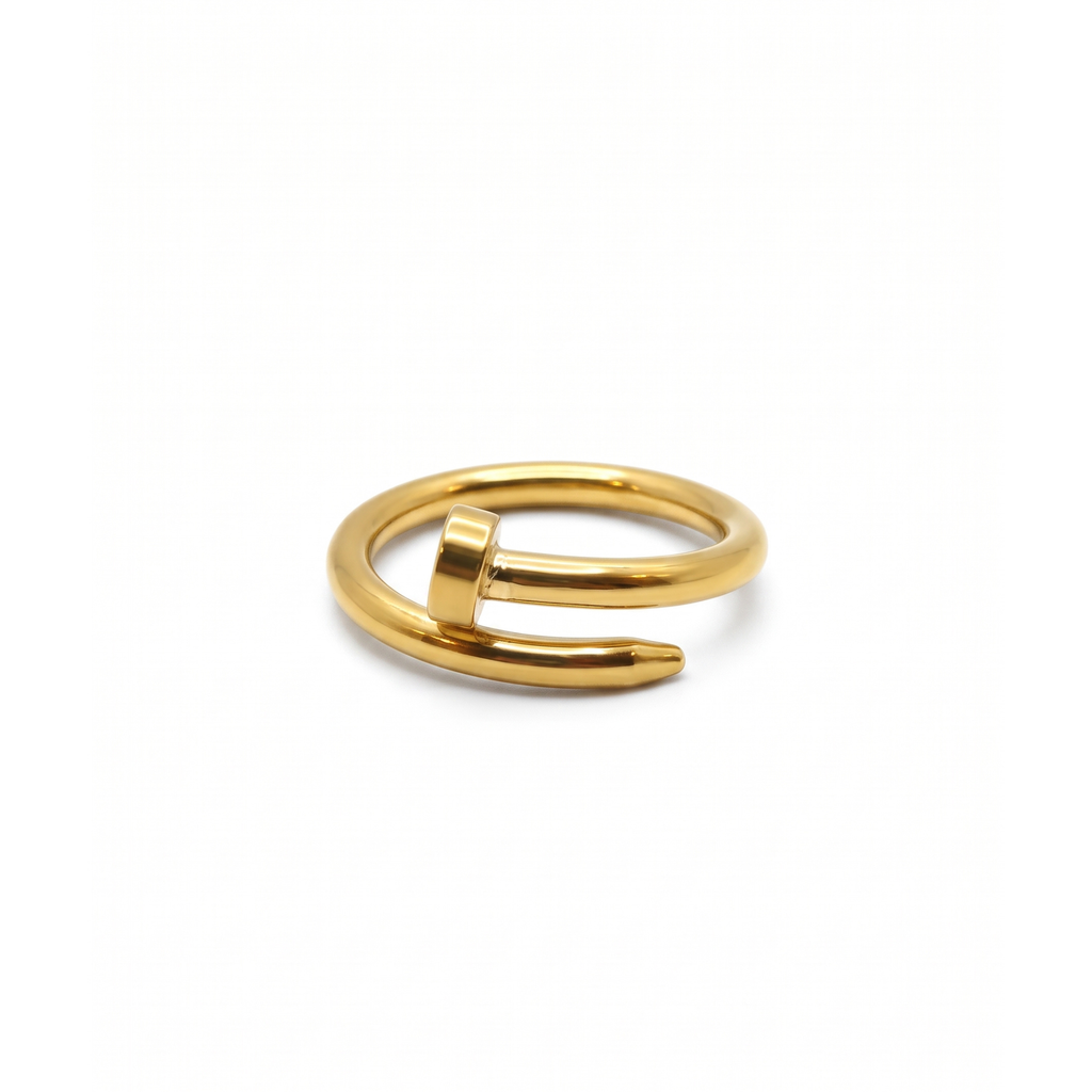 Bague Spirale Dorée