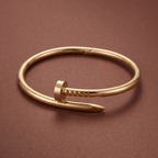 Armband Design Nagel verstellbar - 100% Edelstahl vergoldet 18K
