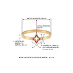 Brazalete Pétale Rouge Éternel