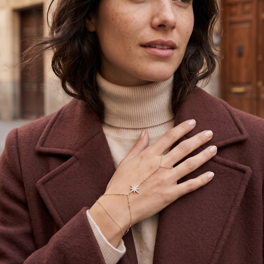 Pulsera de Mano Étoile Céleste Pavé Solaire