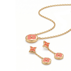 Ethereal Coral Necklace and Earrings