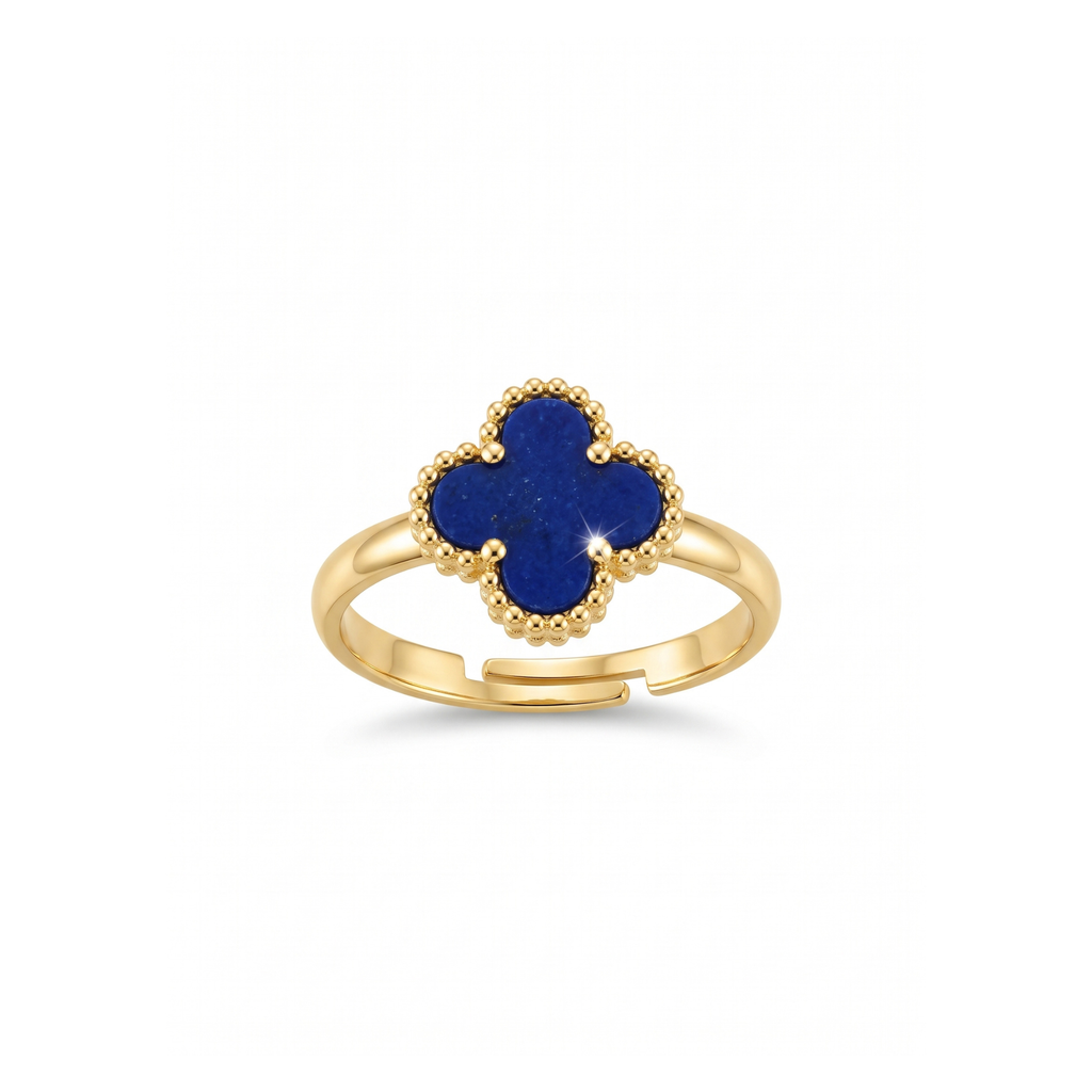 Midnight Quatrefoil Ring
