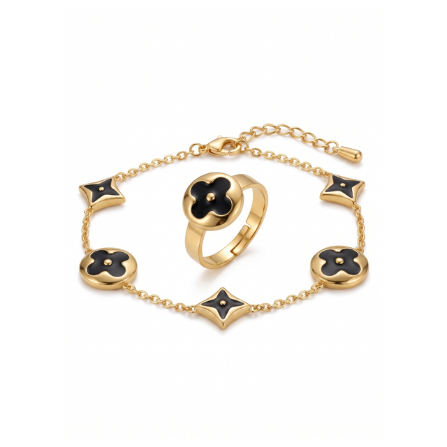 Étoile & Fleur Bracelet and Ring Duo