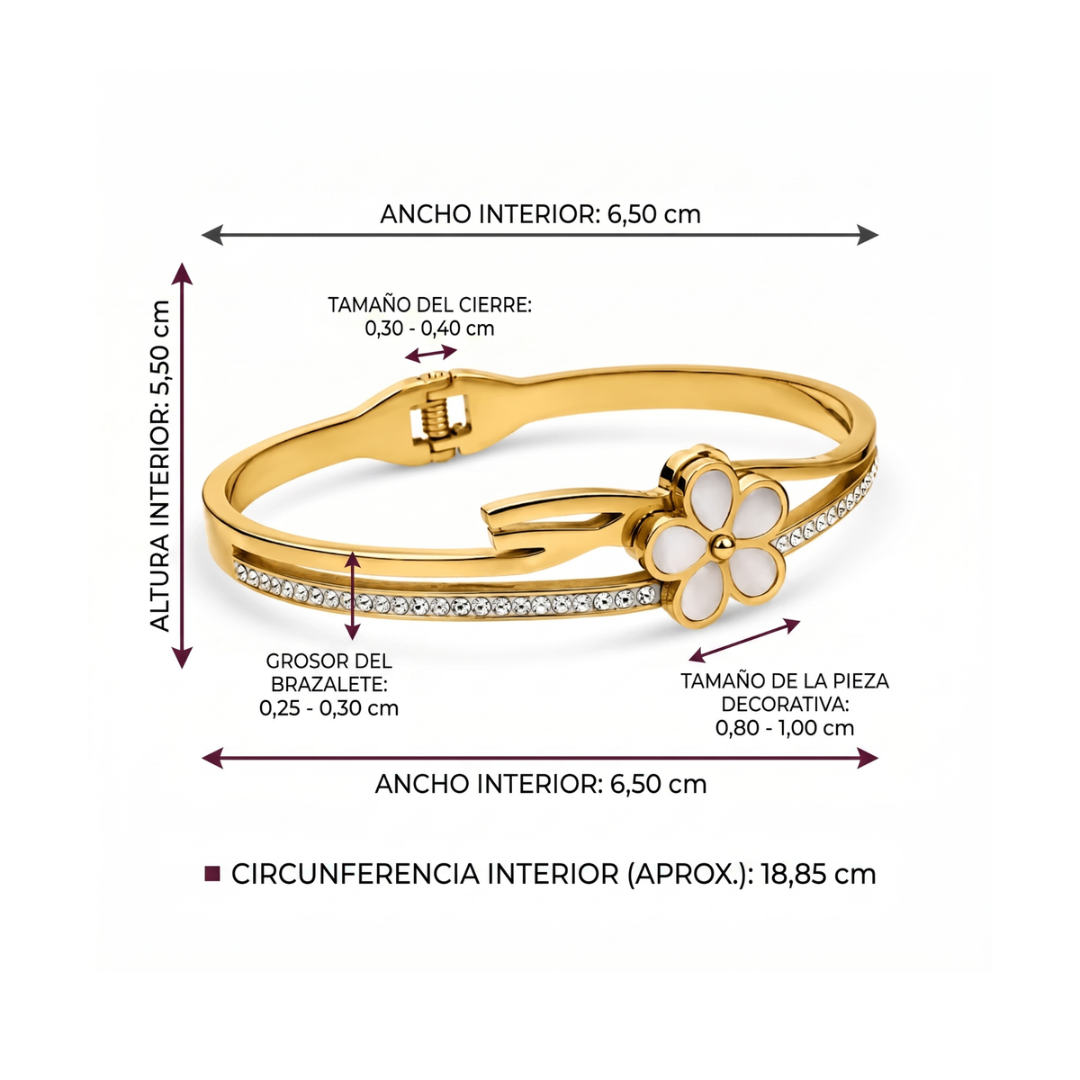 Radiance Flower Silhouette Bracelet