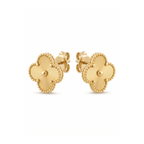 Boucles d'oreilles Trèfle 100 % Acier plaqué Or 18K