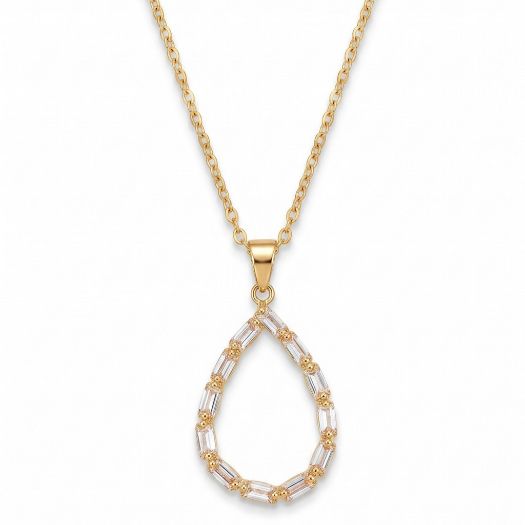 Collar Goutte Baguette Solaire